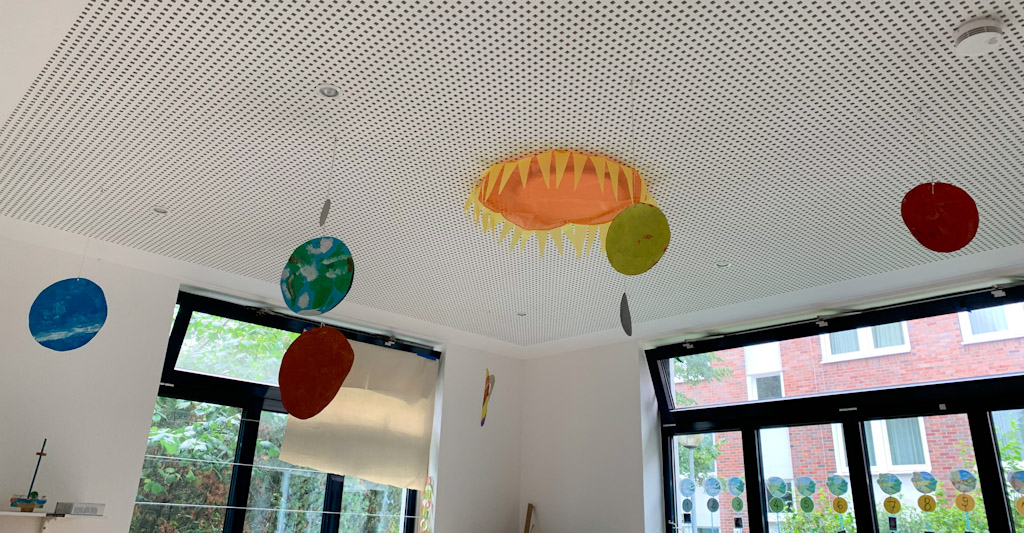 Sonnensystem Kreativraum Ü3 Kinderladen Zukunftsmusik