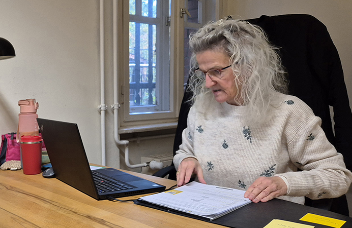 Maren Wroblewski bei ihrem Ehrenamt